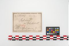 Etikett zu Bronzegehänge (NHMW-PRAE-025427)